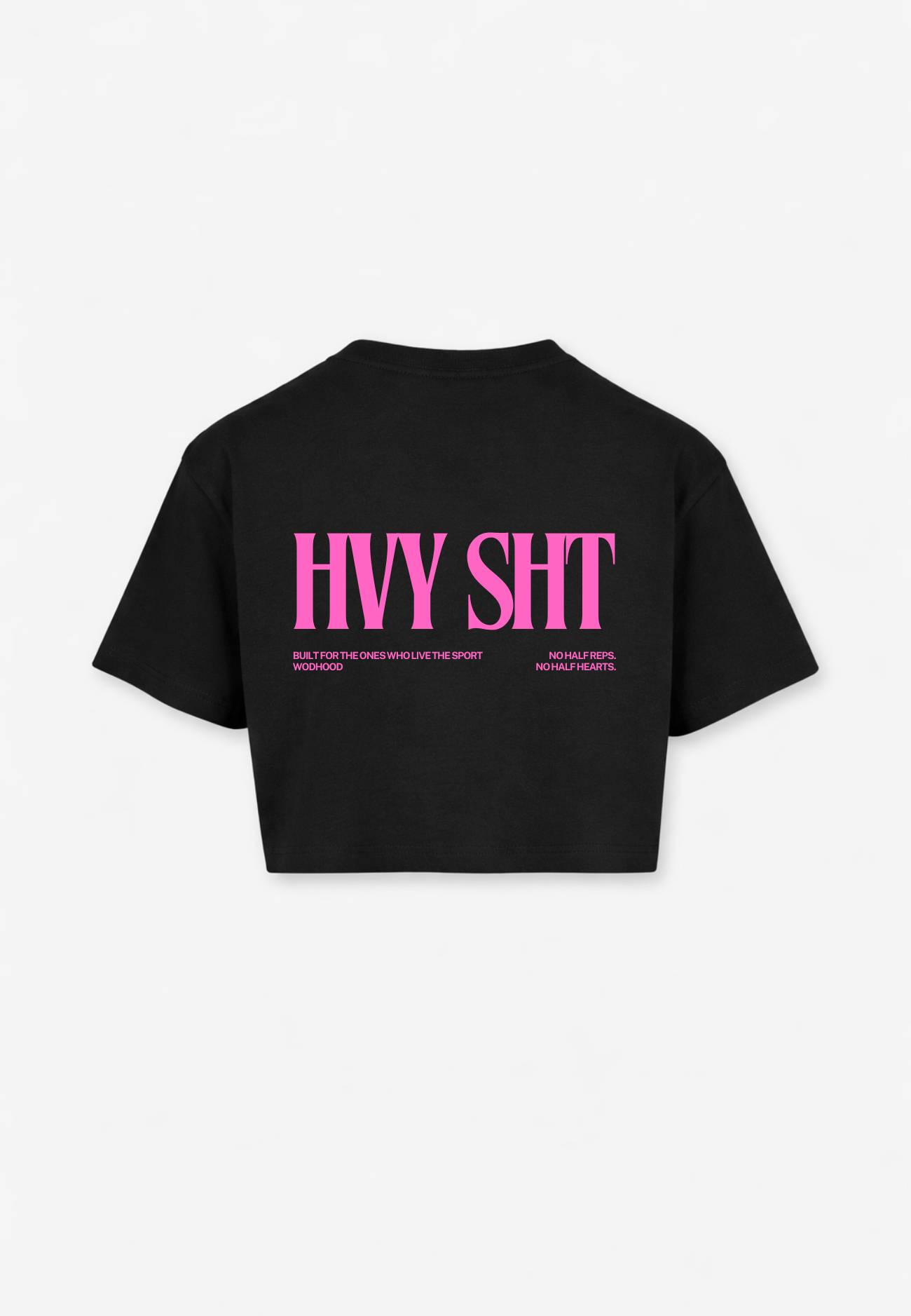 LIMITED DROP - HEAVY SH*T PINK OVERSIZED CROP TOP