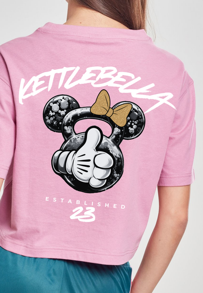 KETTLEBELLA23 Oversize Crop Top Pink