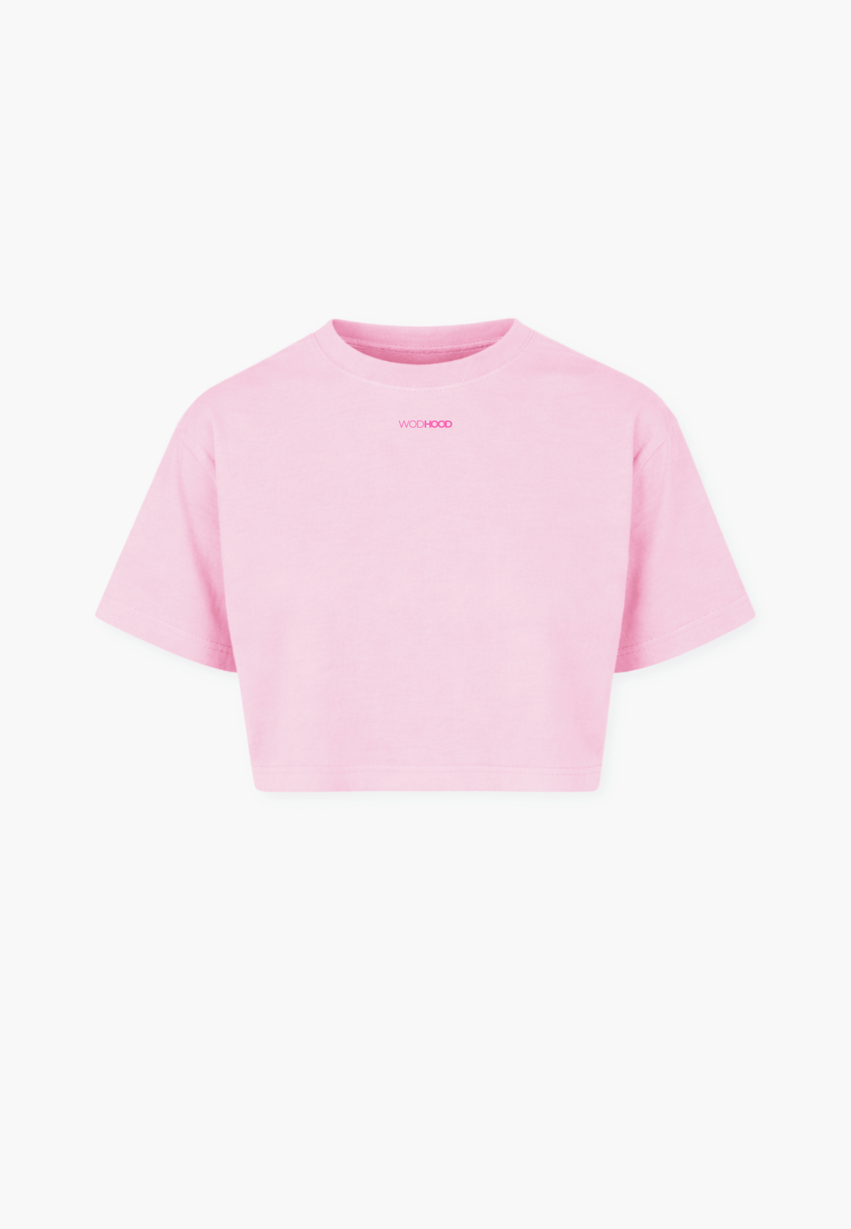 LIMITED DROP - HVY SHT PINK OVERSIZED CROP TOP
