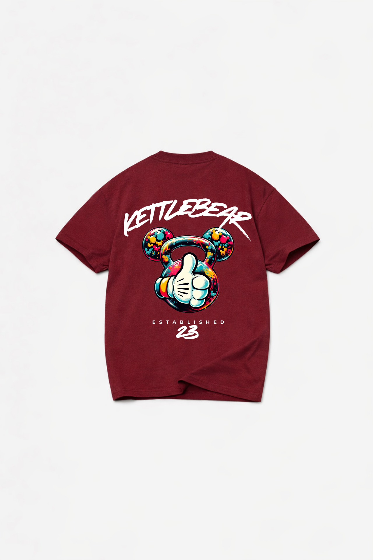 LIMITED DROP - KETTLEBEAR T-SHIRT BURGUNDY