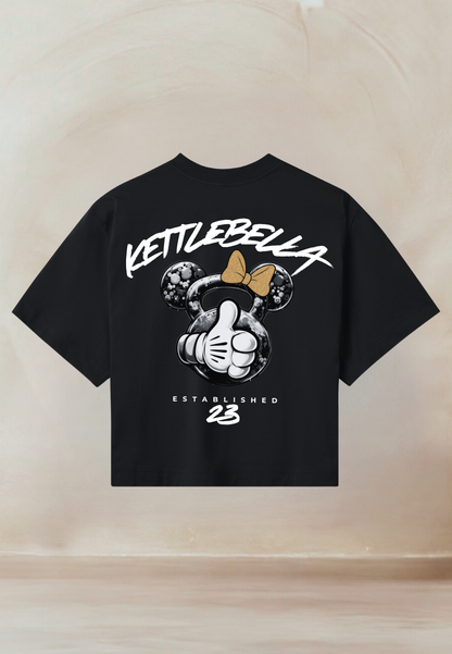 KETTLEBELLA23 Oversize Crop Top Black