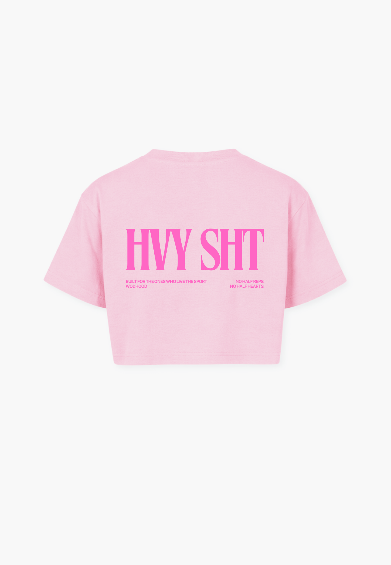 LIMITED DROP - HEAVY SH*T PINK OVERSIZED CROP TOP