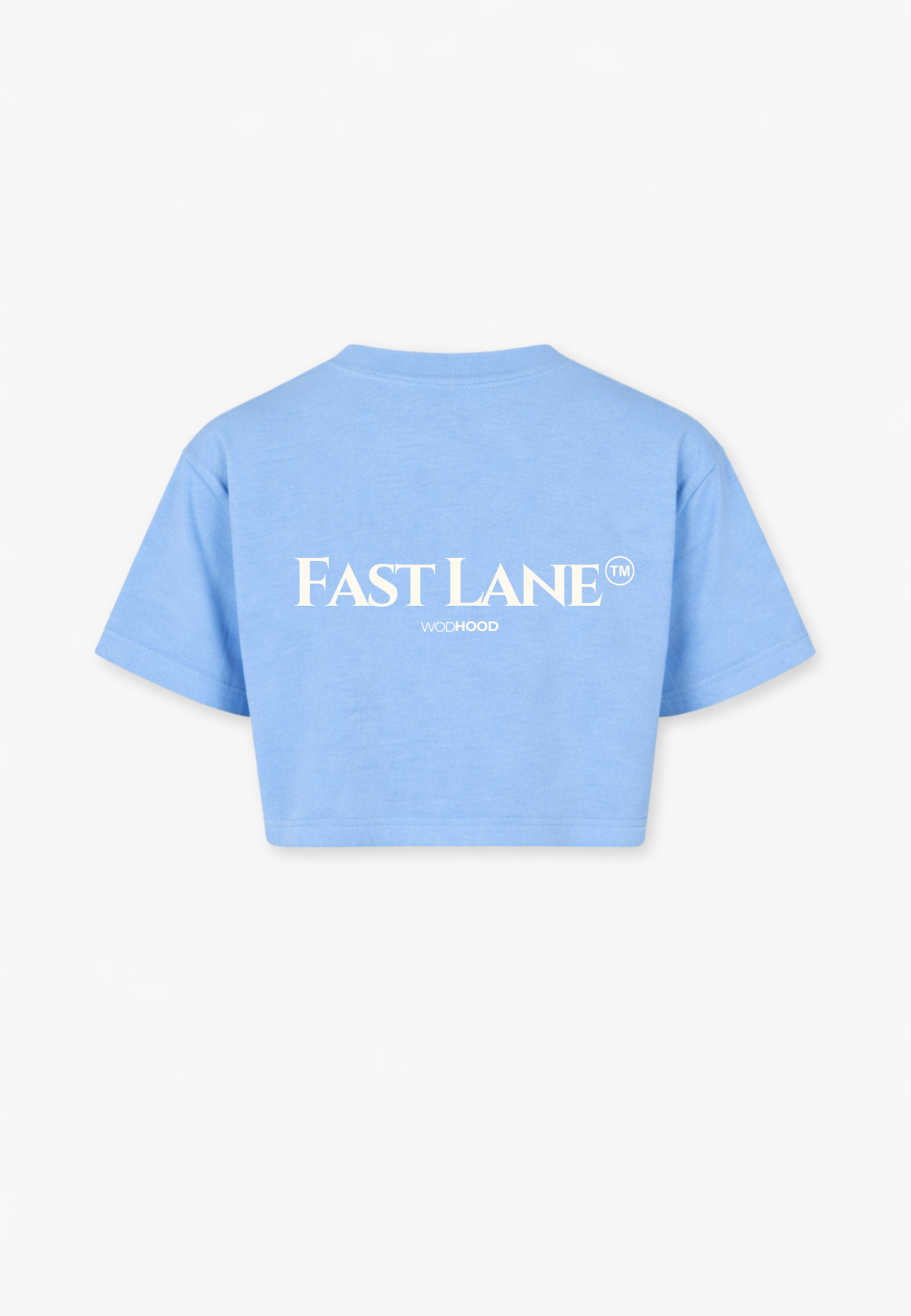 PRE - ORDER - FAST LANE OVERSIZED CROP TOP LILA/BLAU