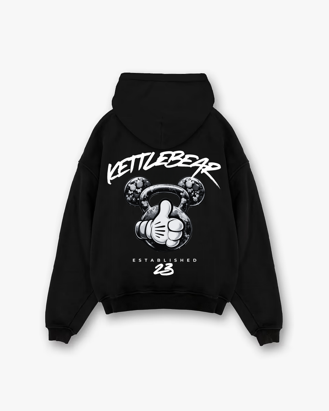 PRE - ORDER - KETTLEBEAR23 B/W OVERSIZED HOODIE