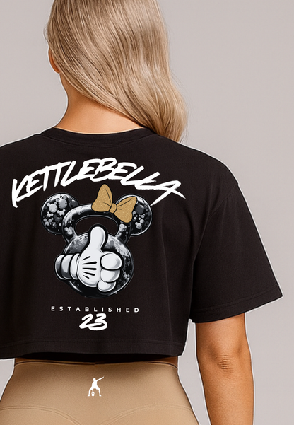 KETTLEBELLA23 Oversize Crop Top Black