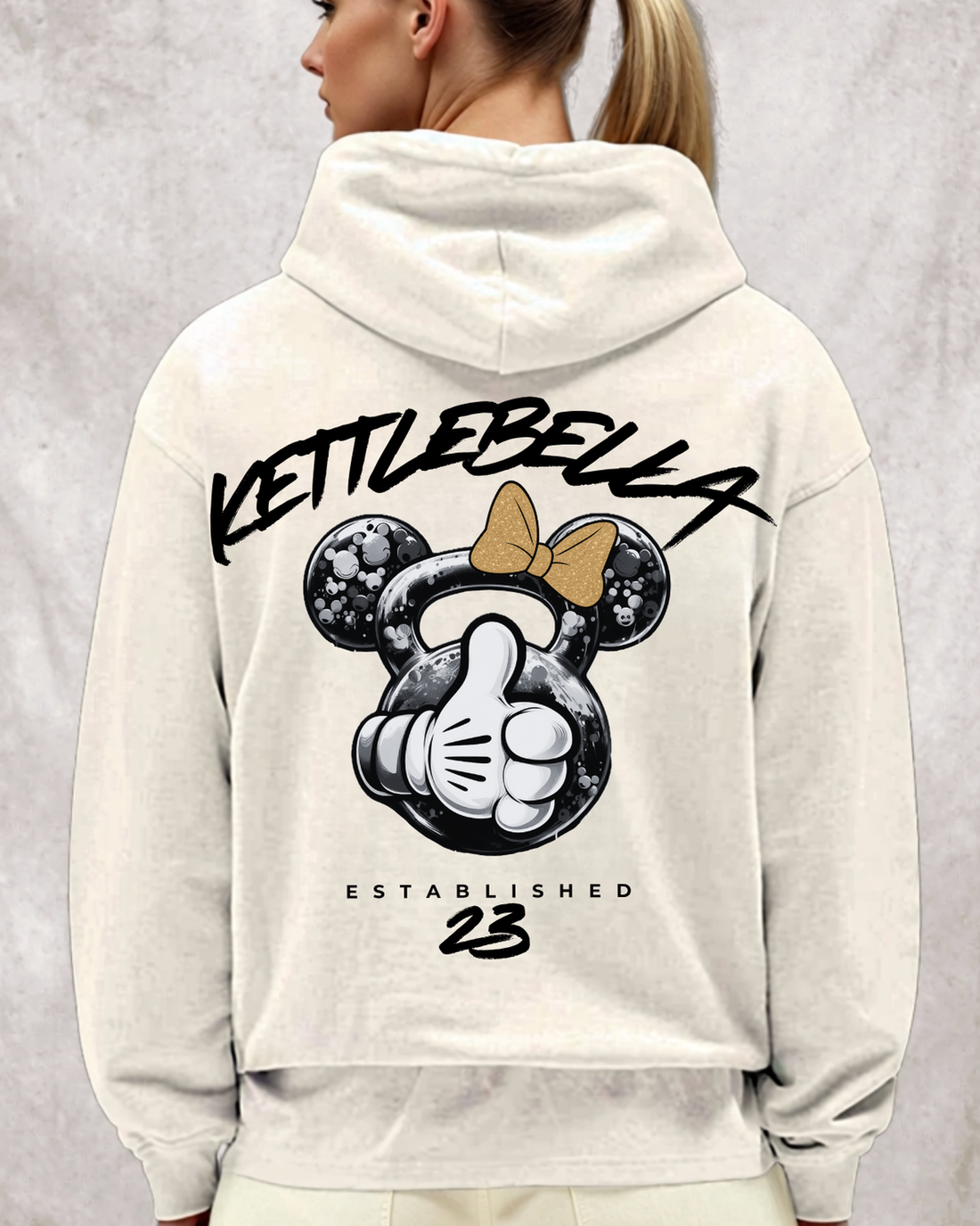 KETTLEBELLA23 Oversized Hoodie White Sand