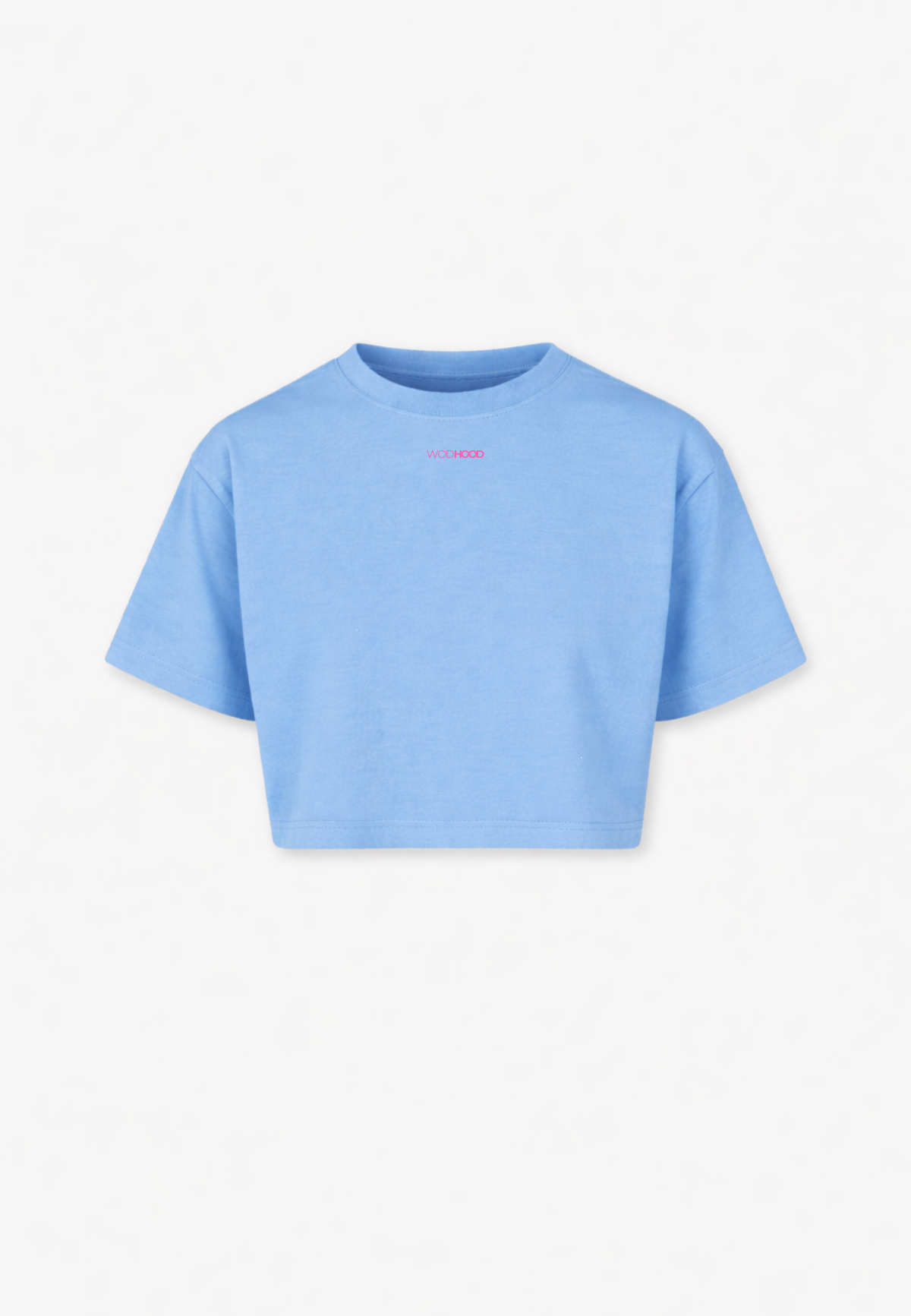 LIMITED DROP - HVY SHT PINK OVERSIZED CROP TOP