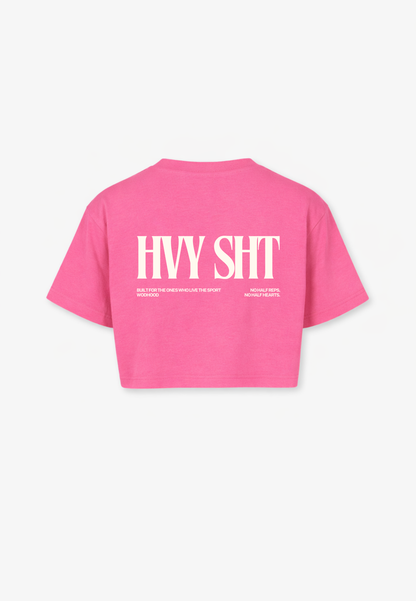 PRE - ORDER - HEAVY SH*T OVERSIZED CROP TOP