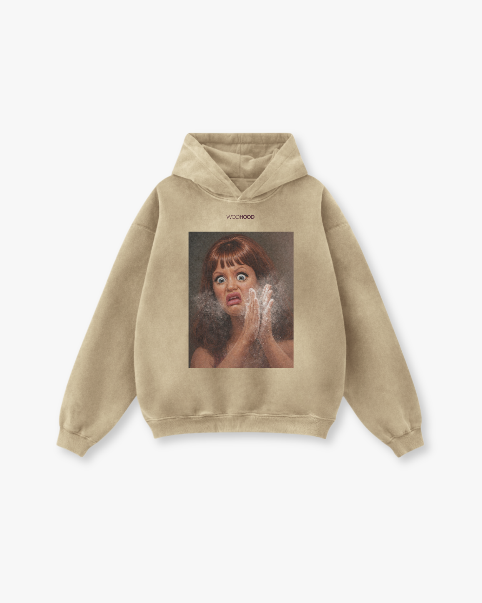 ZAMÓW W PRZEDSPRZEDAŻY - BRUDNA DIANE BLUZA Z KAPTUREM OVERSIZE W STYLU PRANIA