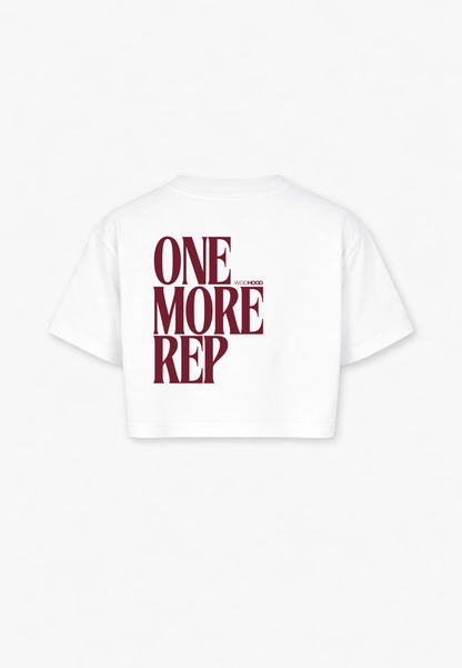 PRE - ORDER - ONE MORE REP OVERSIZED CROP TOP