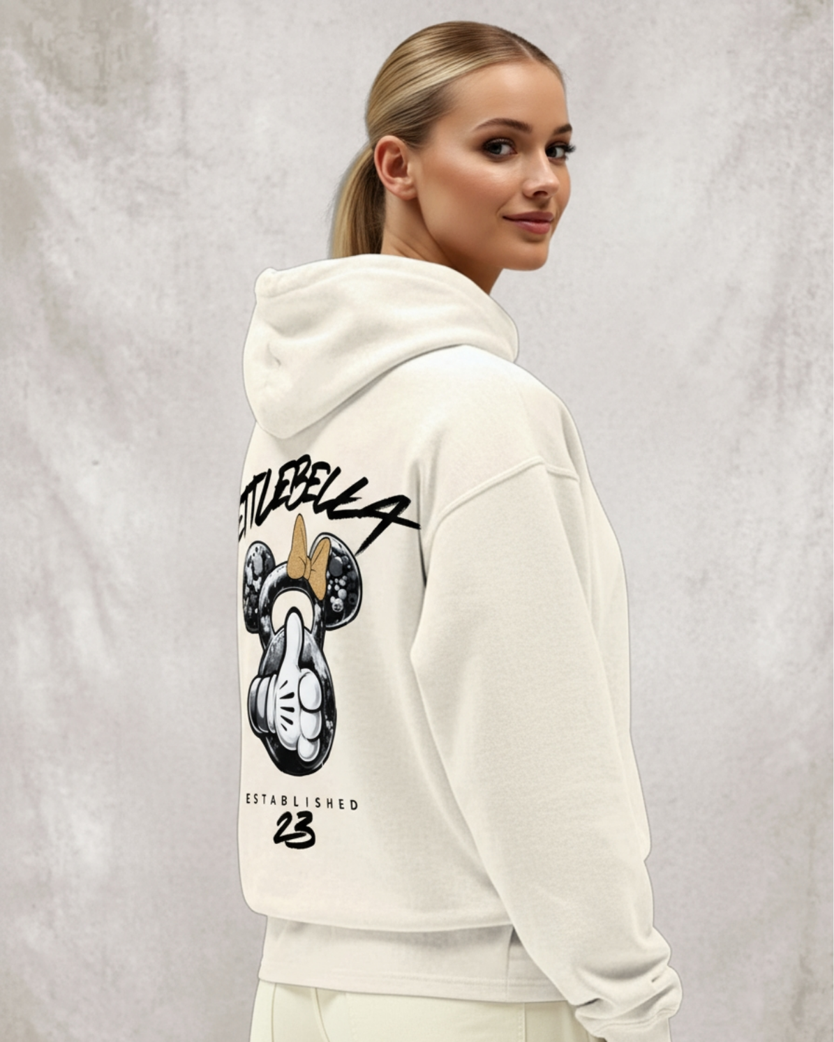 KETTLEBELLA23 Oversized Hoodie White Sand