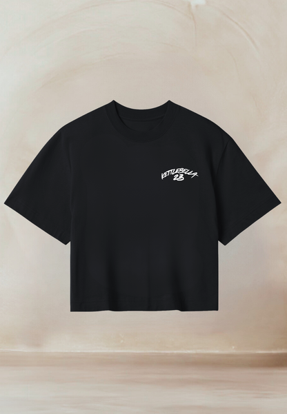 KETTLEBELLA23 Oversize Crop Top Black