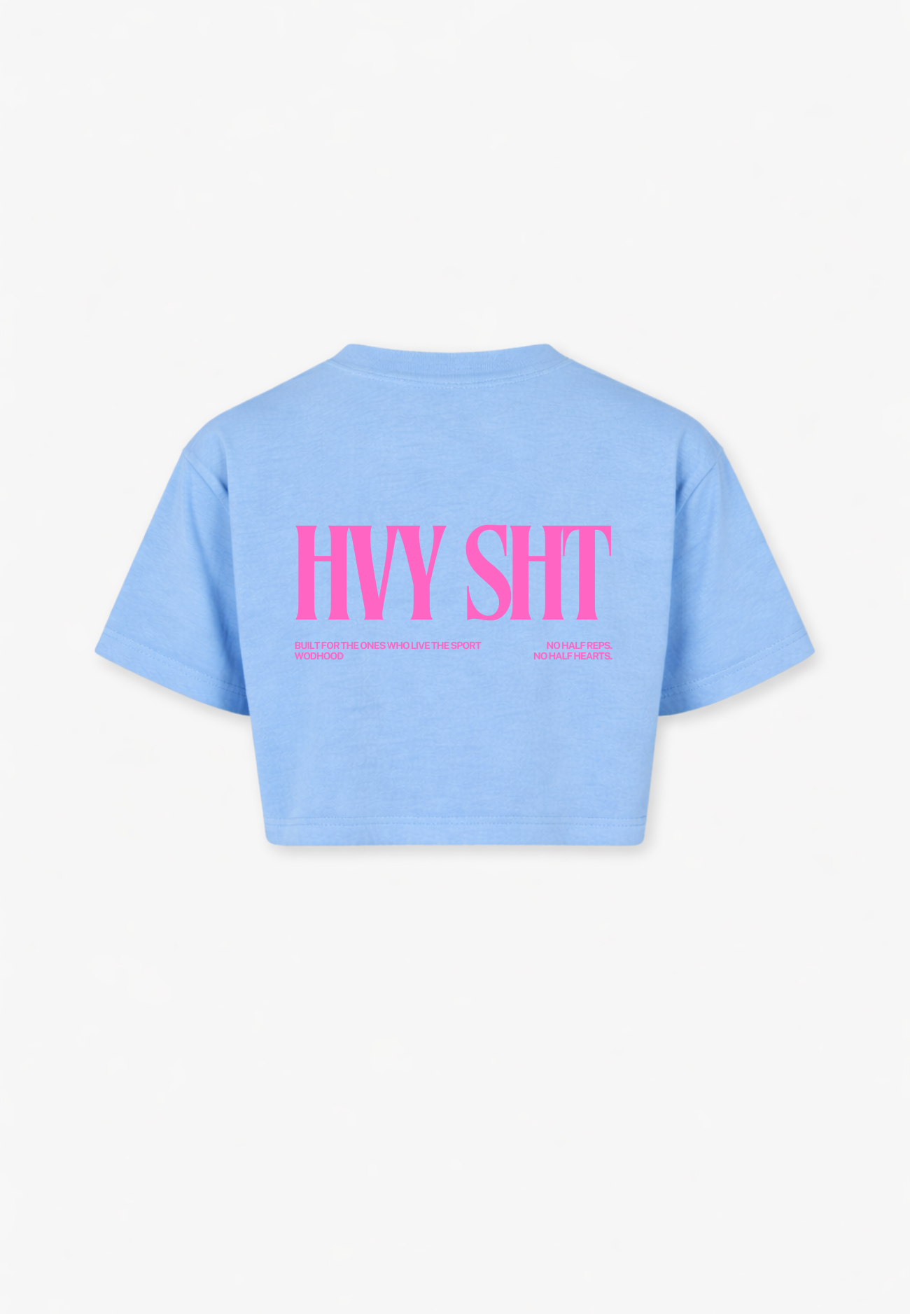 LIMITED DROP - HEAVY SH*T PINK OVERSIZED CROP TOP
