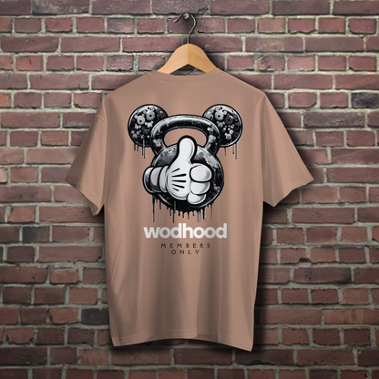 Wodhood KETTLEBEAR B/W Oversized Shirt