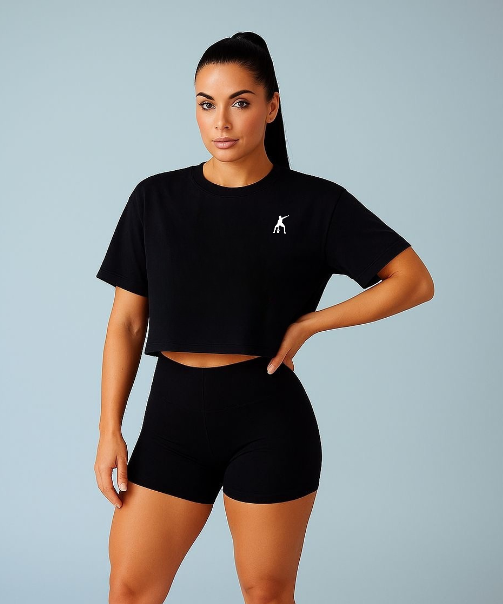 Wodhood I GO U GO Oversized Crop Top