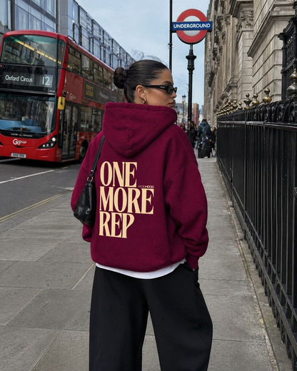 ONE MORE REP x Sweat à capuche unisexe oversize