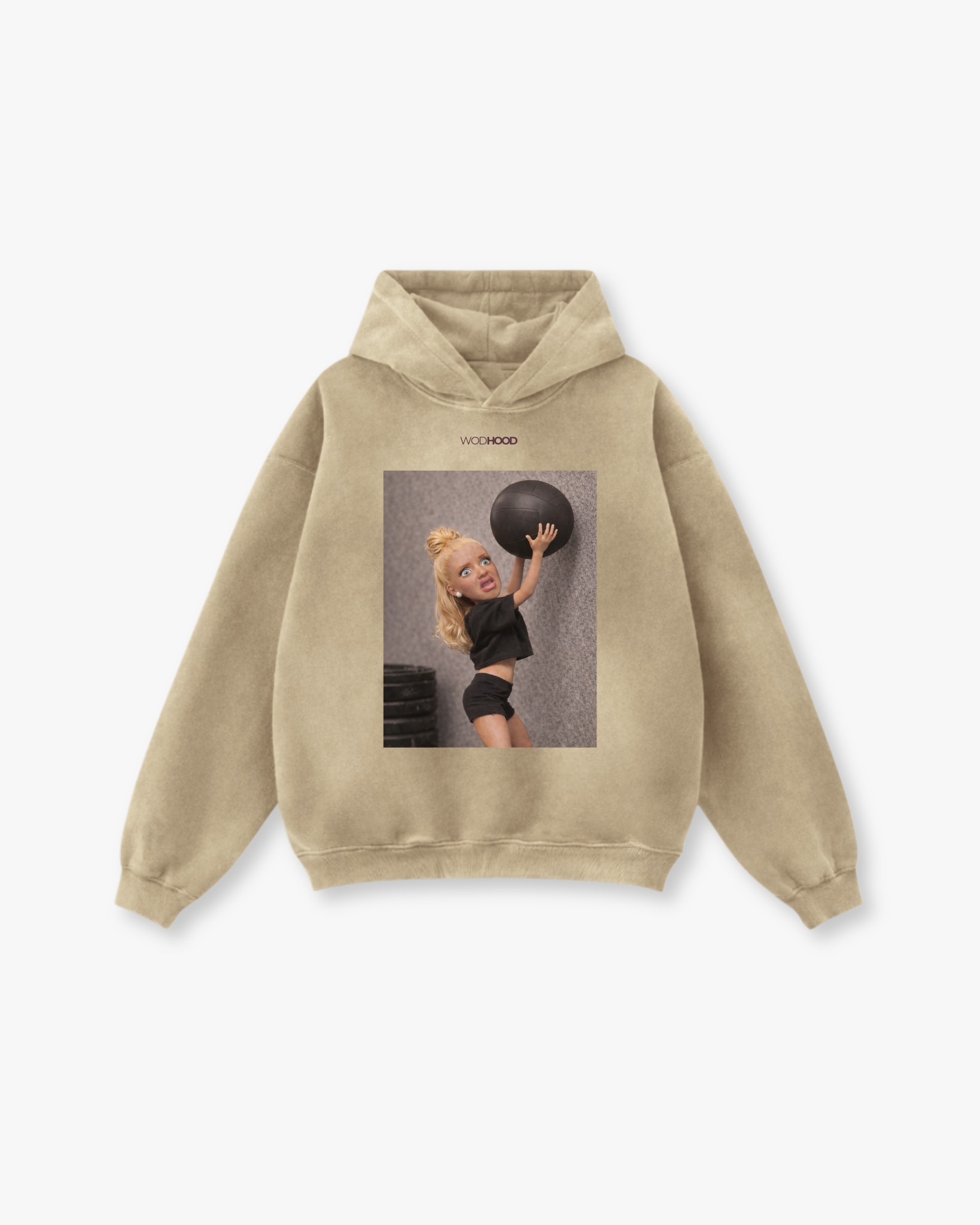 ZAMÓW W PRZEDSPRZEDAŻY - BLUZA Z KAPTUREM UNBROKEN LINDA OVERSIZE W STYLU PRANIA