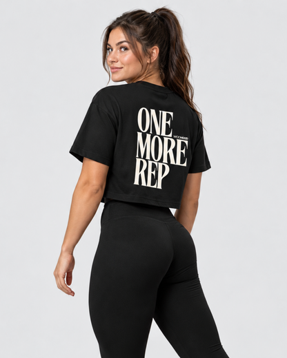 LIMITED DROP - ONE MORE REP CROP TOP OVERSIZE