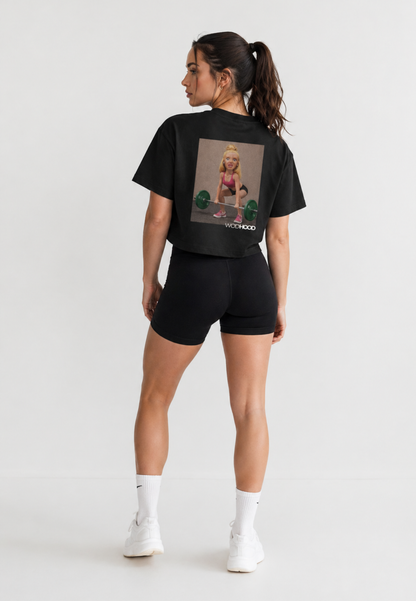 LIMITED DROP - GROUND TO OVERHEAD OVERSIZED CROP TOP
