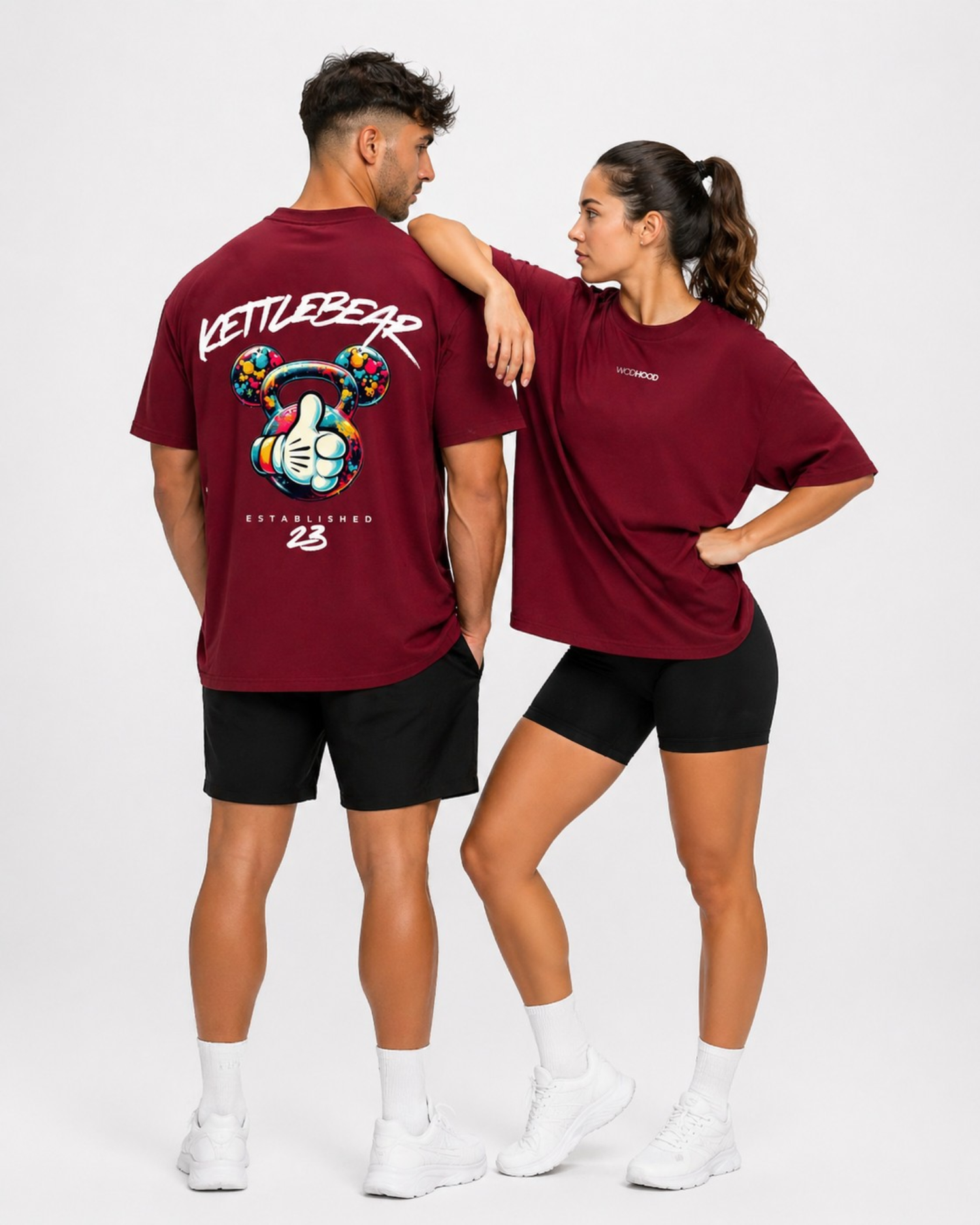 LIMITED DROP - KETTLEBEAR T-SHIRT BURGUNDY