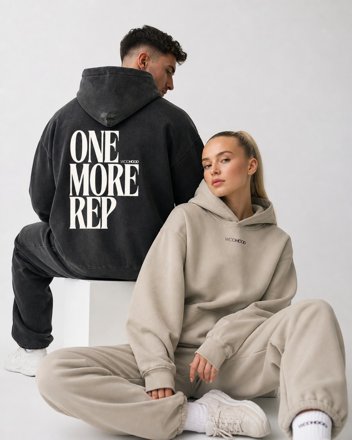 LIMITED DROP - ONE MORE REP OVERSIZED HOODIE WASHED