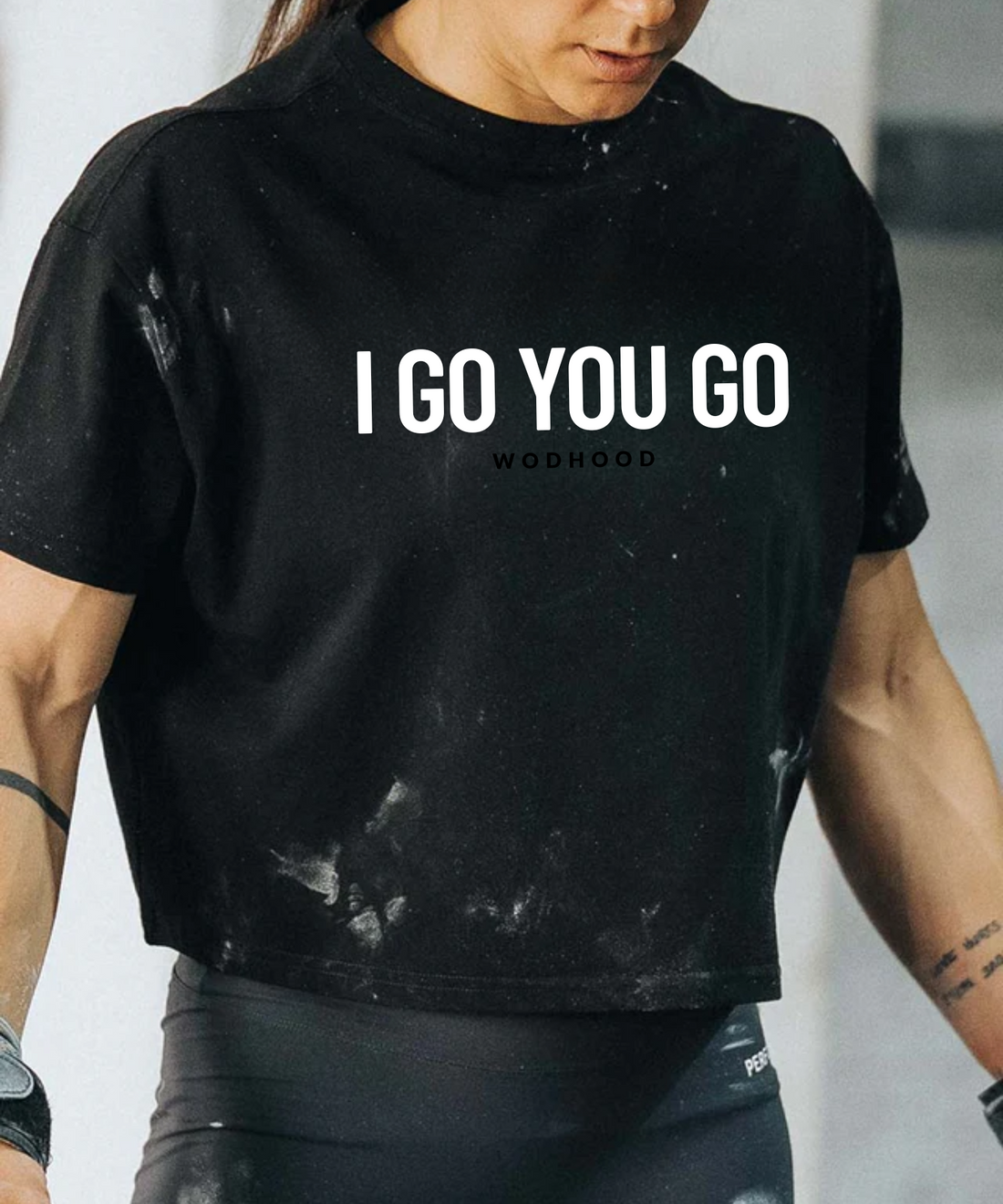 Wodhood TEAM23 I GO YOU GO Oversized Crop Top