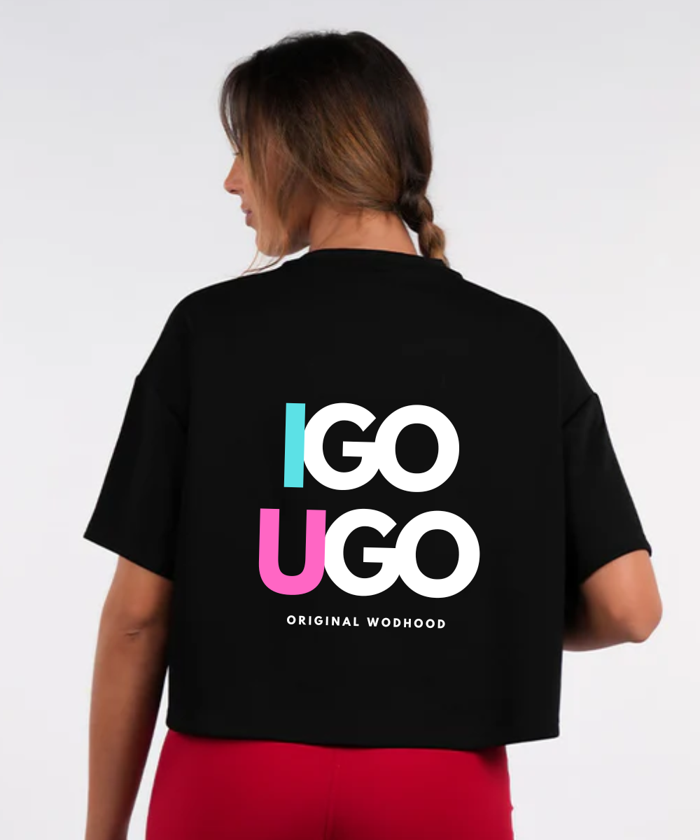 Wodhood I GO YOU GO Oversized Crop Top