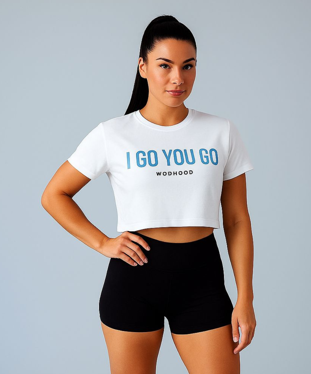 Wodhood I GO YOU GO Oversized Crop Top