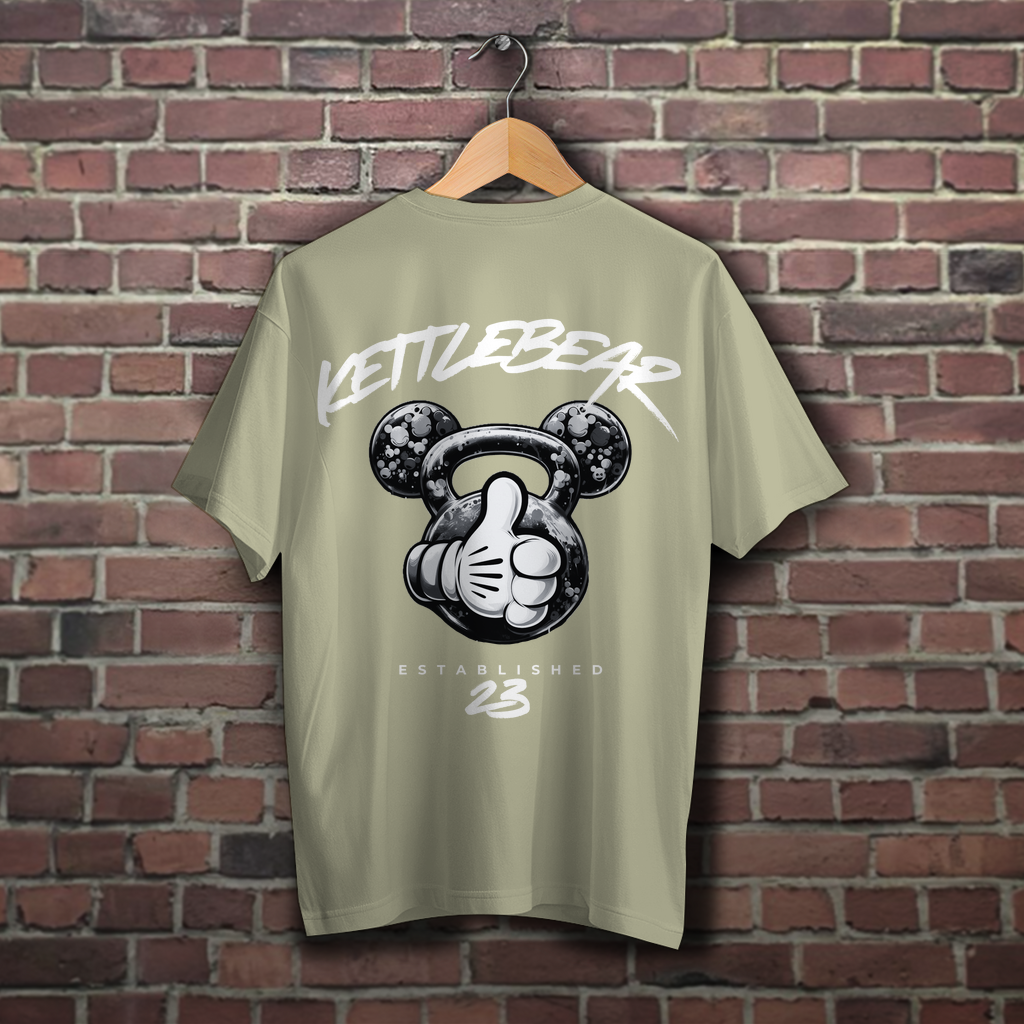 KETTLEBEAR23 B/W Unisex Oversized Shirt