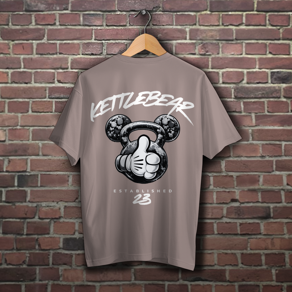 KETTLEBEAR23 B/W Unisex Oversized Shirt